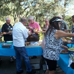 Summer party food table