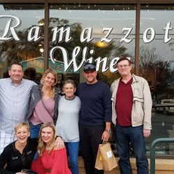 Ramazzotti guests in front of tasting room