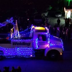 Ramazzotti truck in light parade