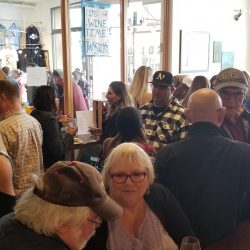 Tasting room filled with guests