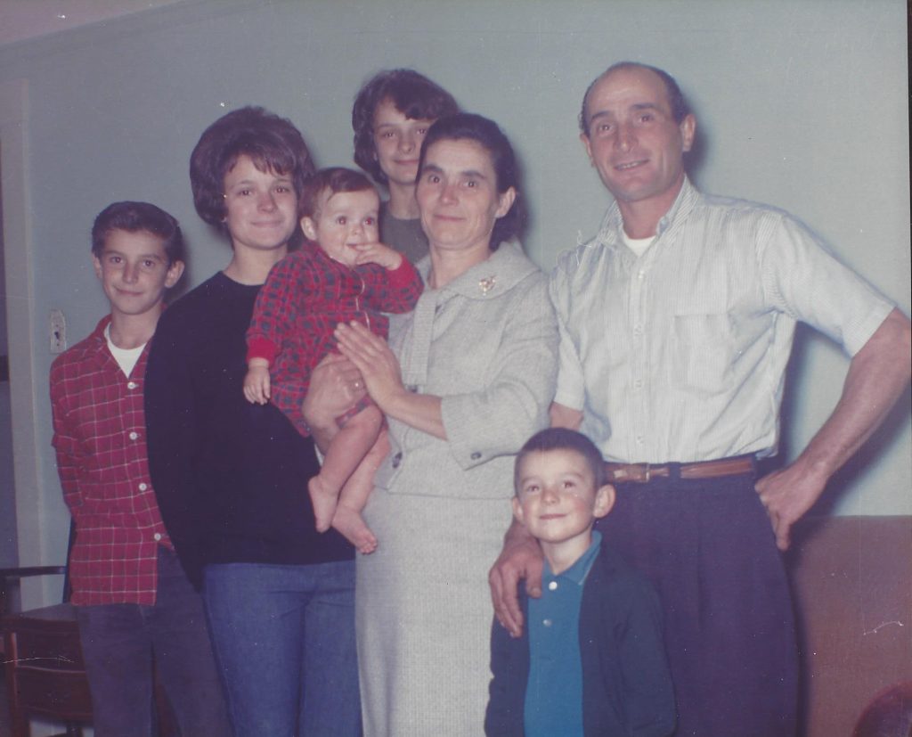 Joe (Giuseppe) Ramazzotti, his mother, Yolanda, father, Germano, and two sisters, Maria Lucia and Romana