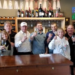 Ramazzotti staff in the tasting room